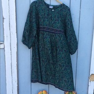 Patterned Flowey Hippie Dress